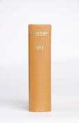 "Wisden Cricketers' Almanack" for 1912, rebound in tan cloth, preserving original wrappers. Fair/G.