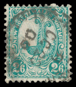 1905-10 Small Crown/A Perf 12x11½ 2/6d Lyrebird with the Watermark Upright (Inverted) BW #N63a (SG 349avar), heavy 1906 cds, Cat $250.