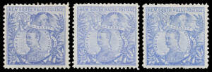 1905 Crown/A-in-Circle 20/- Governors Perf 12x11, Perf 12 & Perf 11 (hinge remainder) BW #N74-76 (SG 350b, 350a & 350), large-part o.g., Cat $1000 (£1000). Ex Guy Hutson.