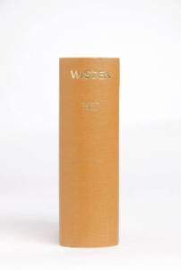"Wisden Cricketers' Almanack" for 1927, rebound in tan cloth, preserving original wrappers. Fair/G.