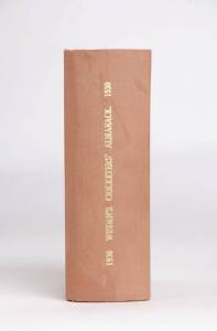 "Wisden Cricketers' Almanack" for 1930, rebound in brown cloth (no wrappers). Fair condition.