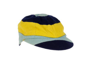 W.H.V. 'HOPPER' LEVETT'S BLUEMANTLES CRICKET CAP, c1927.&nbsp;Good&nbsp;condition. ['Hopper' Levatt, Kent wicket-keeper 1930-47, played 1 Test in 1934].