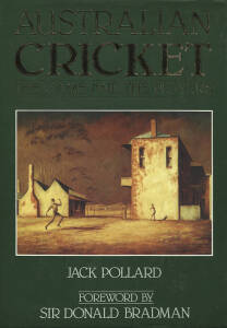 CRICKET & SPORT BOOKS, noted "Australian Cricket - The Game and the Players" by Pollard [Sydney, 1982]; "Bradman - The Illustrated Biography" by Page [Melbourne, 1983]; "The Wildest Tests" by Robinson [London, 1972]; few soccer books.