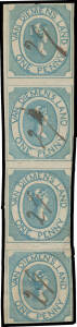 1853 Couriers Medium Soft Yellowish Paper with