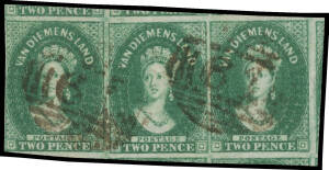 1857-67 Double-Lined Numerals 1d SG 25-29 group of ten singles & a pair apparently all unused, Cat £4200 minimum as unused singles; then a used group comprising 1d x25 including three strips of 4 & a block of 4 (one unit torn) plus a single with Watermark