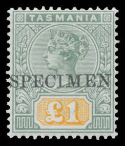 1892-99 Tablets &frac12;d to &pound;1 SG 216-225 complete with 'SPECIMEN' Overprint, the &frac12;d & 6d mounted, the others are superb unmounted, Cat &pound;650. Ex VJ Colbeck. (10)