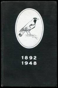 COLLINGWOOD: "Collingwood Football Club 1892-1948" by Percy Taylor [Melbourne, 1948], limited edition No.870.