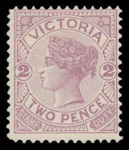 1896-99 Wmk '82' 2d violet with the Watermark Sideways SG 334e, Cat £90.