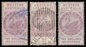 POSTAL FISCALS: Collection on leaves of postally used examples with 'I. R.' Overprints 2d x4 including a pair & on 1895 cover to Melbourne (b/s) & 3d on piece, 1893 CA/Crown 1d x11 including pair on local piece, 2d x3 (one is superb), 3d x8 including one 