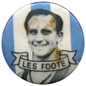 1951 Argus badges "VFL Club Captains" [8/12]; plus "Bendigo League Mascots" [2/8] & "Hobart League Mascots" [1/6]. Fair/G.