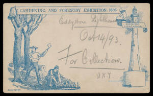 POSTAL CARDS: 1878 1&frac12;d with (1891) 'ROYAL