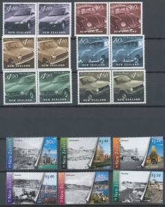 1995-2005 Issues in two Lighthouse stockbooks comprising singles, pairs, sets, souvenir sheets, M/S, sheetlets with exhibition overprints, plus two Seven Seas albums with some earlier mint and used decimals, face value approx $NZ2000+. (100s)