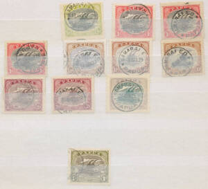 POSTMARKS: Modest collection in stockbook, some better stamps to to BNG 1/- & Bicolours 5/-, condition variable. (300+)