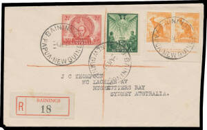 REGISTERED COVERS: Extensive collection 'ABAU' to 'YOMBA' in seven albums with a few Papua and WWII covers; many with Australian stamps including 'BAININGS' (Ex John McNabb); PNG with numerous 'RELIEF' cds, a few with pictorial datestamps, some label erro
