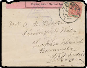 TRANSVAAL: 1901 & 1902 censored covers to Boer POWs in "Ragama Camp/Hut No 1/Ceylon" (a bit aged) or "Tuckers Island/Bermuda" (creased). (2)