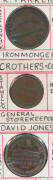 Victoria:- Provincial: &frac12;d Crothers & Co. Stawell Gray #54, 1d 1862 Gipps Land Hardware Port Albert & Sale G#82, W.W. Jamieson Storekeeper Warrnambool G#145, David Jones 'Ballaarat', G#148, Murray & Christie Grocers & Ironmongers Castlemaine G#207, R. Park - 3