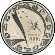 THIRTY DOLLARS: 2006 'Melbourne Commonwealth Games' (#0464), one kilogram .999 silver in Jarrah display case with Cardboard outer.