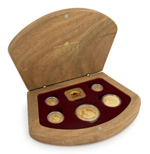 2000 Gold Nugget Series cased Proof set (#67), 1 oz, 1/2 oz, 1/4 oz, 1/10 oz and 1/20 oz .999 pure.