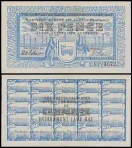 HAY - SIX PENCE: 6d blue and black, Campbell #1212c, H.W. Robinow/R. Stahl serial 'C 40723', EF. McDonald Cat $27000.