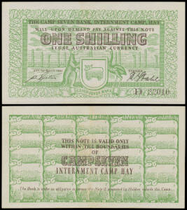 HAY - ONE SHILLING: 1/- green and black, Campbell #1213b, W. Epstein/R. Stahl serial 'D 22010', EF. McDonald Cat $35,500.