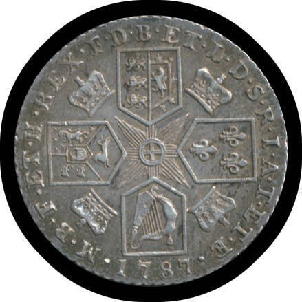 Silver group with 3d Elizabeth I 1573 mm Ermine and William & Mary 1689, 4d Charles II 1682, and George III 1784 plus 1787 6d & 1/- (Proclamation Coin) and QV 1843 Three-Halfpence, VG-EF. (10)