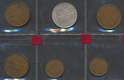 British Administration, 1m 1939 x2, 2m 1927 x3 and 100m 1933 (Key date) and 1939, VF-EF. (7) - 2