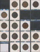 ONE PENNY: Collection remainders with 1892 x3 two aEF, 1894 x3 one lacquerd EF, 1898 x10 including one aUnc, condition varied. Stated retail $1680. (16) - 2