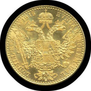 AUSTRIA: 1915 Franz Joseph Gold 1 Ducat Trade Coinage, 3.49g 0.986 pure, aUnc.