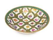 A Sevres French porcelain dish, 18th century.15.5cm diameter