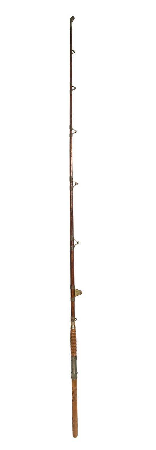 Hardy 'The Sir Edward Grey' two piece split can fishing rod, with cork  handle and brass fittings marked Hardys, with a Hardy cover - Decorative  Antiques & Collectors Sale