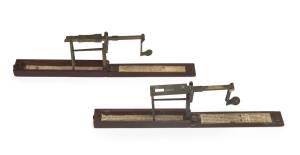 Two sets of Stephen Houghton & Son pocket sovereign scales, one with paper label, early 19th Century. Length 13.5cm when closed