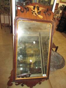 A George III carved and gilded mahogany mirror