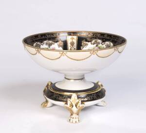 A Noritake bowl on stand, Japanese, 20th century 