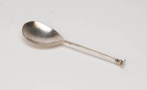 A sterling silver apostle spoon, English 19th century.