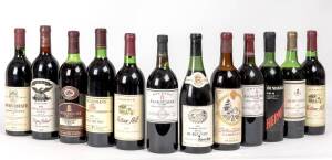 AUSTRALIAN RED WINE: 1967-89 vintages; a mixed dozen. [12 bottles].