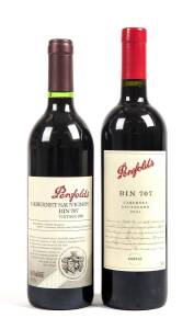 AUSTRALIA: Penfolds, Bin 707, Cabernet Sauvignon, 1996 & 2001. [2 bottles]