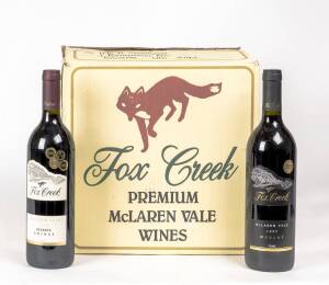 AUSTRALIA: Fox Creek, McLaren Vale, Reserve Shiraz, 1996 (6) and Merlot 1997 (6) in original shipping carton. [12 bottles].