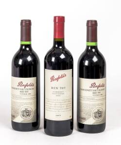 AUSTRALIA: Penfolds Bin 707, Cabernet Sauvignon, South Australia, 1996 (2) & 2001. [Total: 3 bottles].