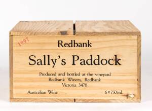 AUSTRALIA: SALLY'S PADDOCK Redbank Winery, Cabernet Shiraz Cabernet Franc Merlot, Pyrenees, 1997, (6 bottles) in original timber shipping box.