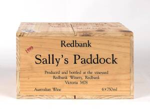 AUSTRALIA: SALLY'S PADDOCK Redbank Winery, Cabernet Shiraz Cabernet Franc Merlot, Pyrenees, 1999, (6 bottles) in original timber shipping box.