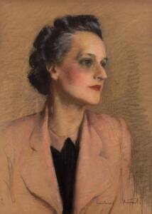 JANET AGNES CUMBRAE-STEWART (1883-1960), Portrait of a Woman, pastel, signed lower right: Cumbrae Stewart, 47.5 x 34.5 cm