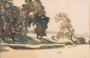 ALBERT HENRY FULLWOOD (1863-1930), Creek Side, watercolour, signed lower left: A Fullwood, 30 x 46 cm