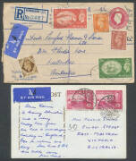 Carton of world covers with numerous pickings including lots of Germany, Italy including 1867 to GB with Embossed 40c & Imperf 80c, 1932 Japan to Cuba (!), 1948 India to Mozambique, etc, the best section are airmail covers to Australia from many countries - 7