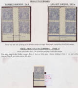 Carton of duplicated remainders with numerous better items noted including 1d State 3 die proof in black reduced to stamp-size; Single Watermark &frac12;d 'CA' & 'JBC' Monogram singles & "Cyprus" green block of 6, &frac12;d orange Harrison Imprint blocks of 8 x2, 1d vi - 4