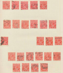 PENNY HALFPENNY: Single-volume annotated collection of shades & plated varieties mostly from the Red Printings. Appears to be exactly as acquired by Arthur. (few 100)