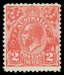 POSTAL FORGERY: 2d red on gummed unwatermarked paper Perf 11 BW #103cc, Cat $900. An unusually fine example.