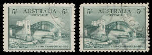 Selection on exhibit pages & Hagners including 2d two blocks of 4 with incomplete plate dots, 3d Plate Number '1' to '4' blocks of 4, 5/- CTO x2 (one with fake "postal" cancel added), 'OS' Overprints imprint blocks of 4 & CTO blocks of 4, etc, condition v