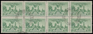 Exhibit pages etc with imprint blocks of 4, 2d Largely Missing (Under-Inked) Right-Hand Frame in a block of 4, 2d imprint block of 4 with Retouched Shading BW #171e, 1/- used block of 4 (a rare multiple), the set on two illustrated First Day Covers, comme