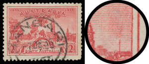 VARIETIES: 2d with Smoking Chimney Retouch BW #171d, a few slightly short perfs, 'NANGARI/7DE36/[SA]' cds (rated R) clear of the variety, Cat $1250. Rare.