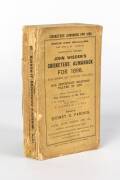 "Wisden Cricketers' Almanack for 1898", original paper wrappers. Fair condition (spine damaged).